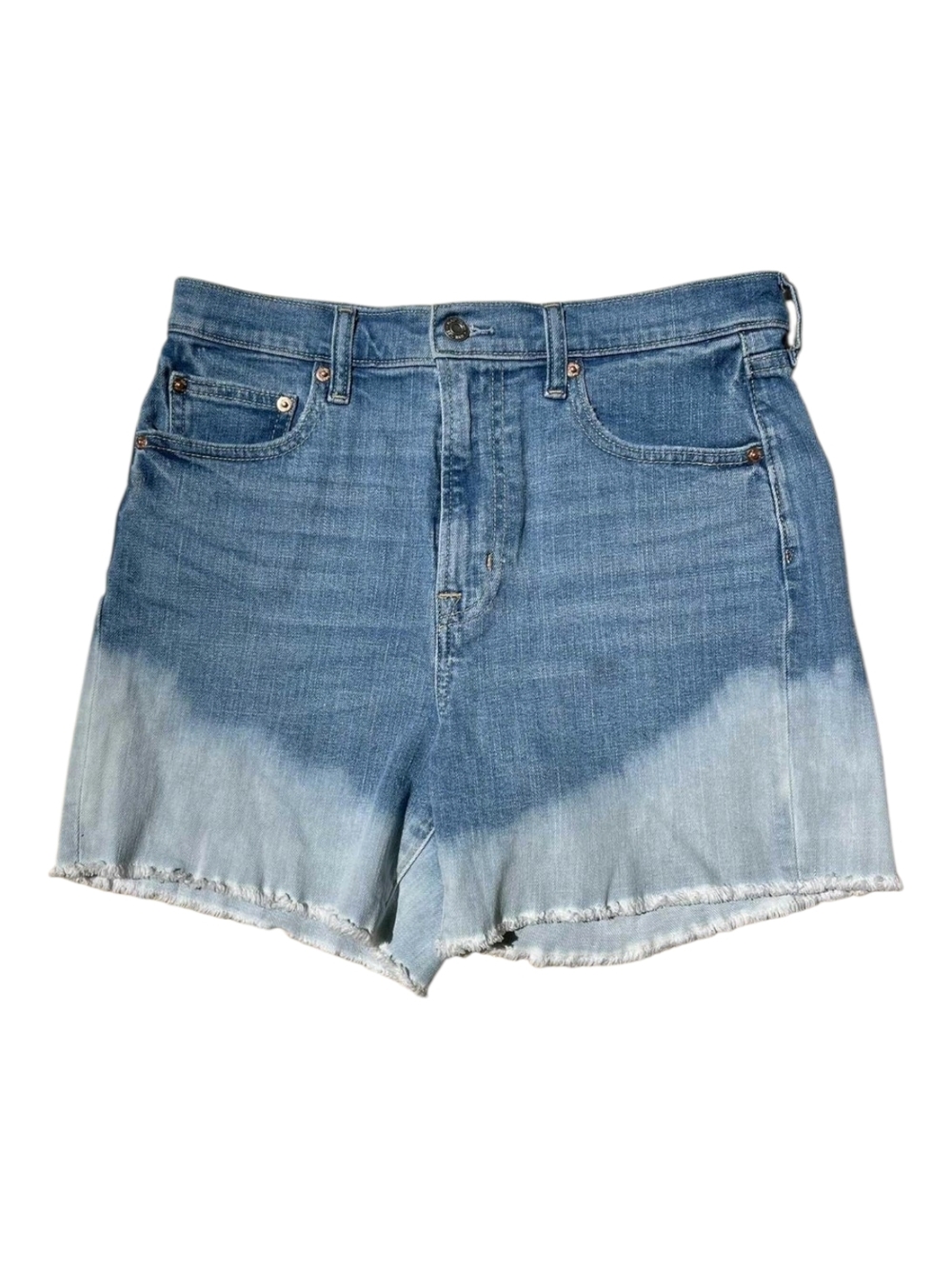 GAP Blue Ombre High-Rise Denim Shorts